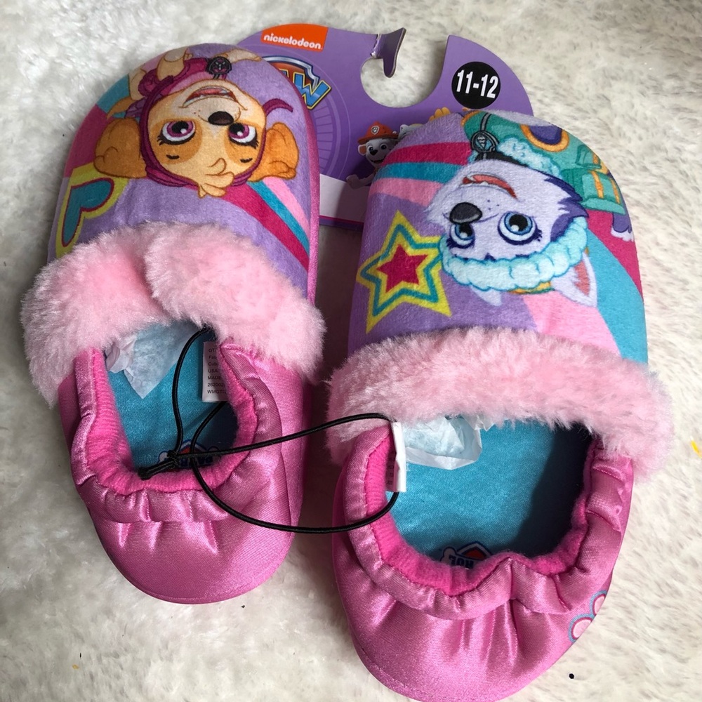 NWT Nickelodeon Paw Patrol Girls Character Aline Slipper ( Toddler Girls